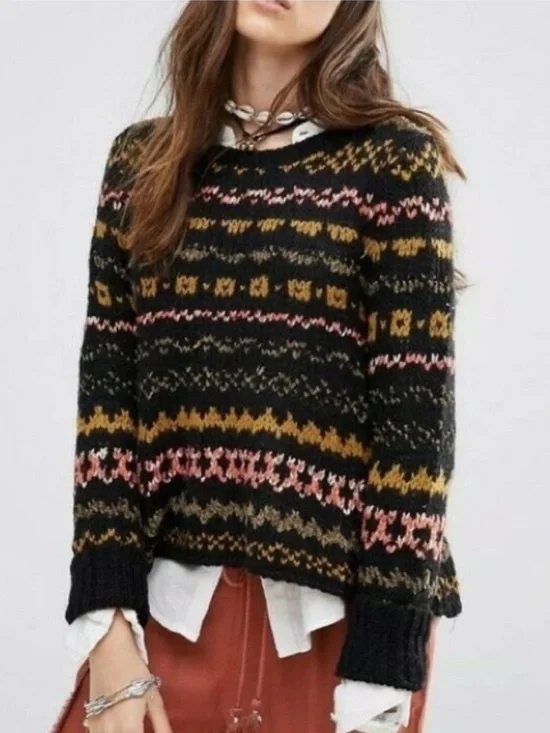 Free People Through The Storm Sweater - Picture 1 of 11